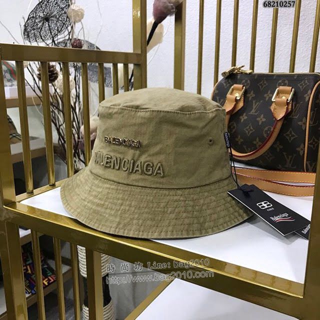 Balenciaga男女同款帽子 巴黎世家2021新款長標簡約風漁夫帽遮陽帽  mm1441